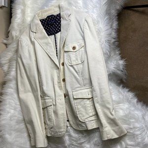 Lands' End Cream Blazer
